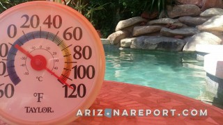 pool thermometer Phoenix Arizona 118F