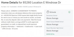 real estate scam zillow trulia craigslist sample ad