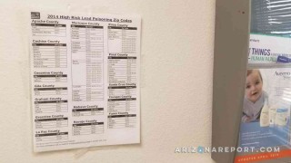 lead poisoning Phoenix Arizona pediatrician posting wall lead