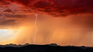 storm Arizona dust desert lightning cloud perfect storm